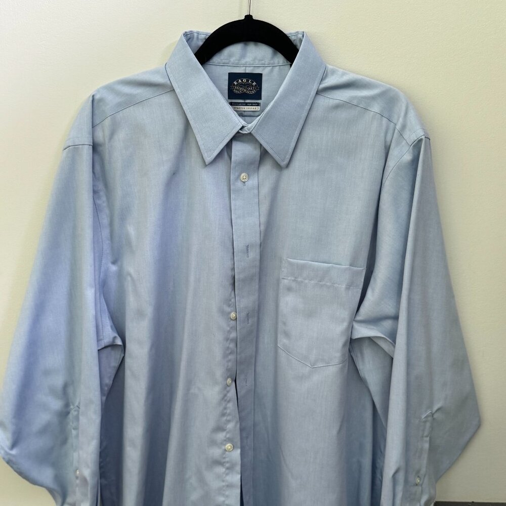 Eagle -Men's Non-Iron, Stretch Collar Dress Shirt- 17.5/ 32-33